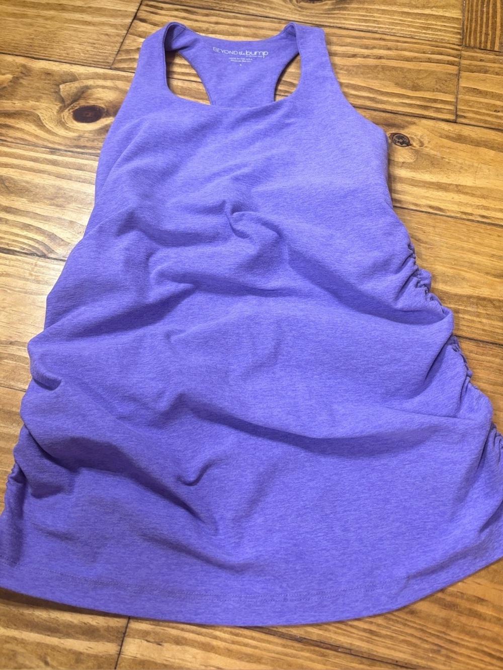 Beyond the Bump by Beyond Yoga Size Small Purple Maternity Active Tank